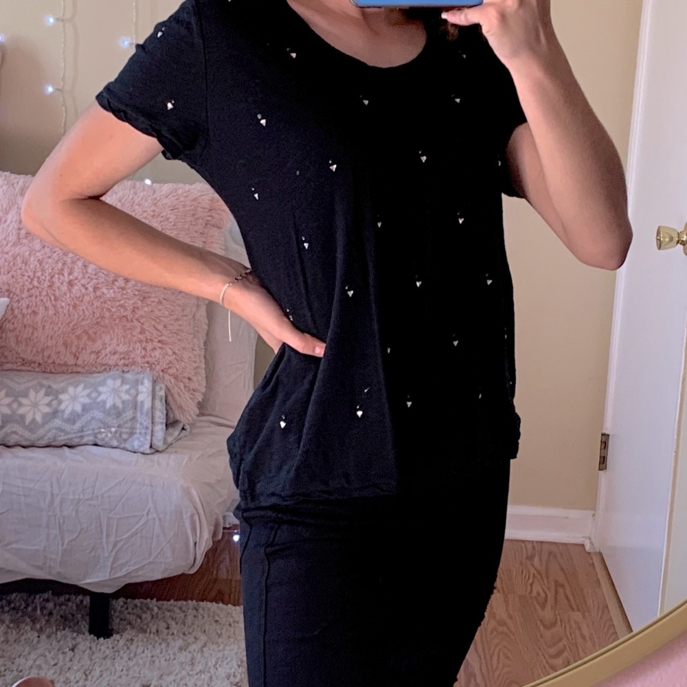 GAP Embellished Black Shirt